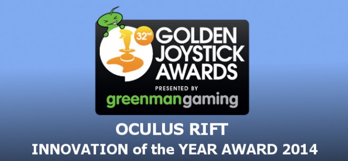 Oculus Rift Wins 'Innovation of the Year' at 2014 Golden Joystick Awards