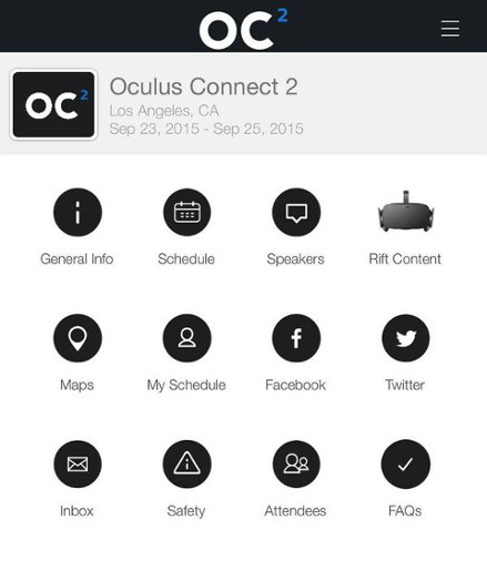 Oculus Connect 2 app