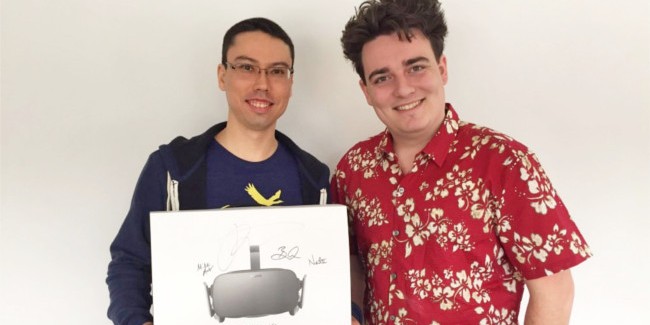 Palmer Luckey Hand-Delivers First Oculus Rift Headset