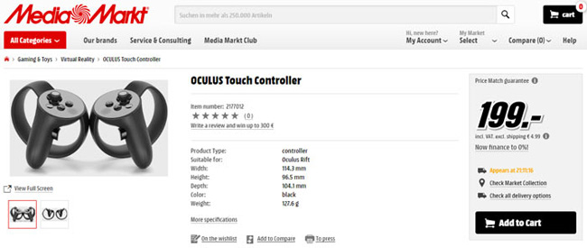 Oculus Touch Leak