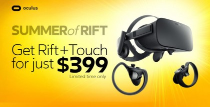 Oculus Slashes Price of Rift and Touch Bundle to $399 for Limited Time