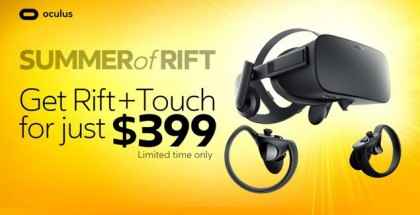 Oculus is Extending $399 Summer Sale of Rift and Touch Bundle