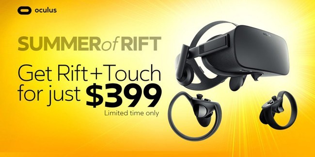 Oculus is Extending $399 Summer Sale of Rift and Touch Bundle