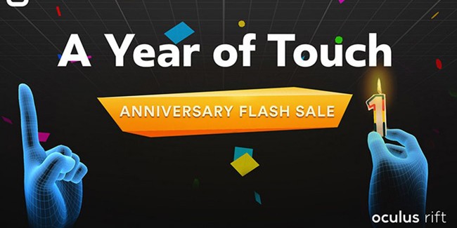 Oculus Celebrates One-Year Touch Anniversary with 24-Hour Flash Sale